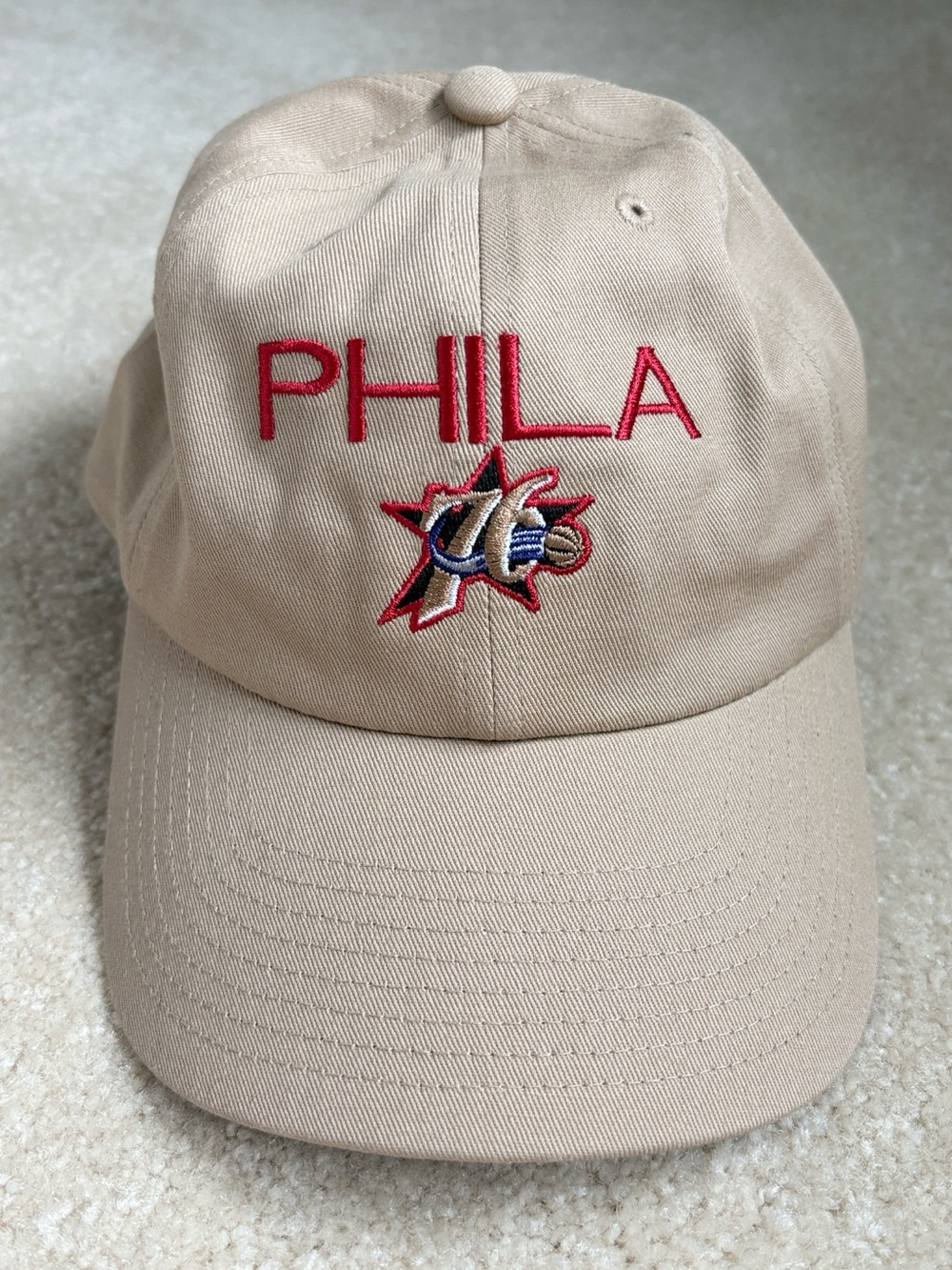 Mitchell & Ness Philadelphia 76ers Hat Tan NBA